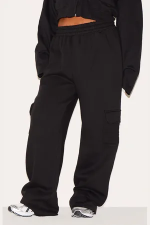 PRETTYLITTLETHING Plus Cargo Pocket Wide Leg Joggers