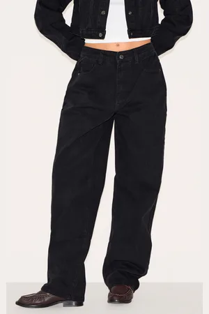 PRETTYLITTLETHING Dipped Back Waistband Boyfriend Jeans
