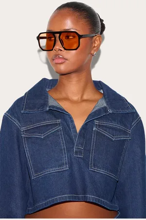 PRETTYLITTLETHING Lens Aviator Sunglasses