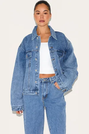 PRETTYLITTLETHING Oversized Classic Denim Jacket