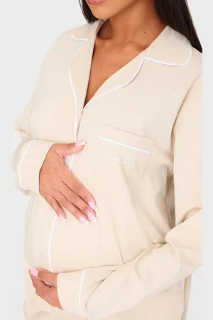 PRETTYLITTLETHING Maternity Mama Long Sleeve Pj Top