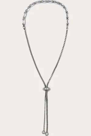 PRETTYLITTLETHING Silver Gem Detail Pull Bracelet