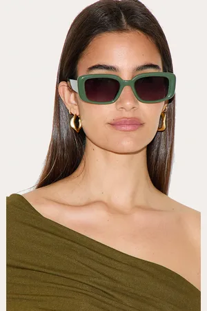 PRETTYLITTLETHING Khaki Square Sunglasses