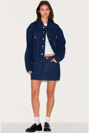 PRETTYLITTLETHING Rigid Denim Mini Skirt