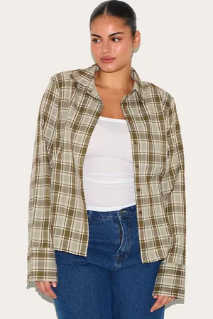 PRETTYLITTLETHING Plus Fitted Check Shirt