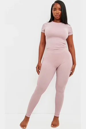 PRETTYLITTLETHING Shape Mauve Stretch Seamless Leggings