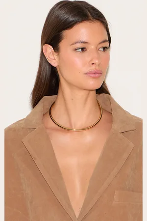 PRETTYLITTLETHING Gold Metal Bar Choker