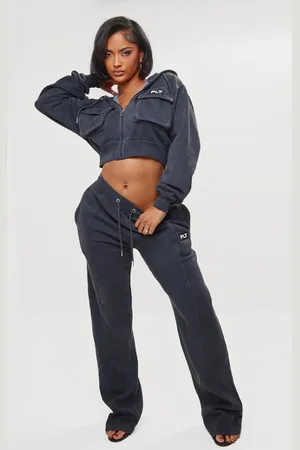 PRETTYLITTLETHING Shape Wide Leg Joggers