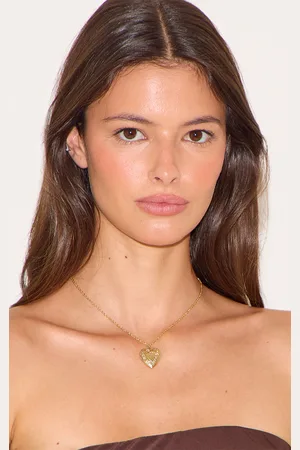PRETTYLITTLETHING Plated Gifting Heart Duo Locket Necklace