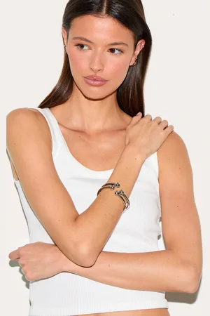 PRETTYLITTLETHING Silver Chunky Bangle Multi-pack