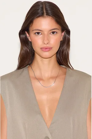 PRETTYLITTLETHING Silver Long Slim Snake Chain Necklace
