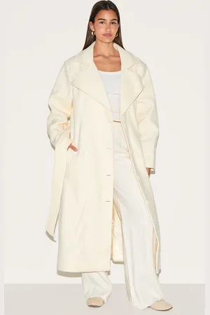 PRETTYLITTLETHING Oversized Wool Look Trench Coat