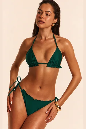 PRETTYLITTLETHING Frill Edge Triangle Bikini Top