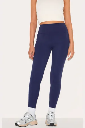 PRETTYLITTLETHING Petite Navy Sculpt High Waist Gym Leggings