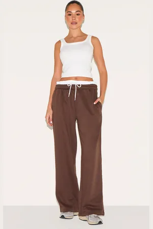 PRETTYLITTLETHING Boxer Waistband Wide Leg Sweat Joggers
