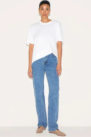 PRETTYLITTLETHING Raw Hem Straight Leg Jean