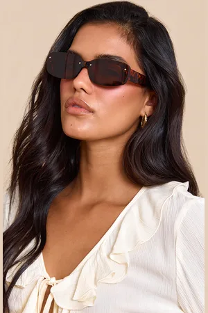 PRETTYLITTLETHING Tortoiseshell Square Sunglasses