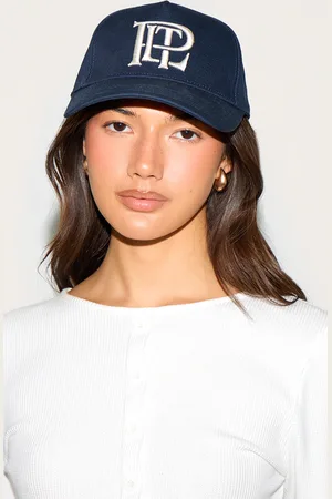 PRETTYLITTLETHING Navy Pretty Little Thing Cream Embroidered Cap