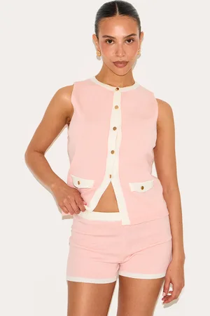 PRETTYLITTLETHING Petite Baby Knitted Contrast Detail Mini Shorts