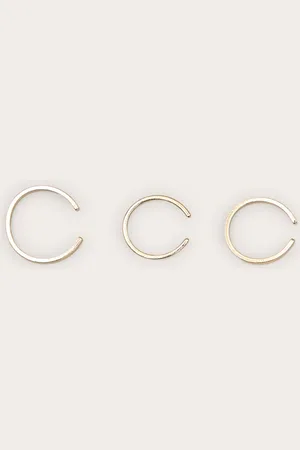 PRETTYLITTLETHING Gold Simple Toe Rings