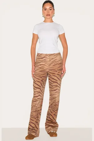 PRETTYLITTLETHING Tiger Printed Trousers
