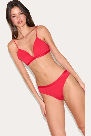 PRETTYLITTLETHING Jersey Triangle Bralette And Thong Lingerie Set