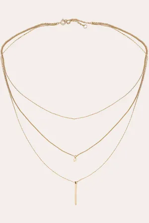 PRETTYLITTLETHING Gold Layered Pendant Detail Necklace