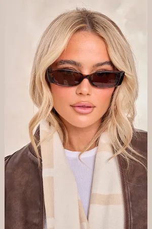 PRETTYLITTLETHING Cat Eye Slim Sunglasses