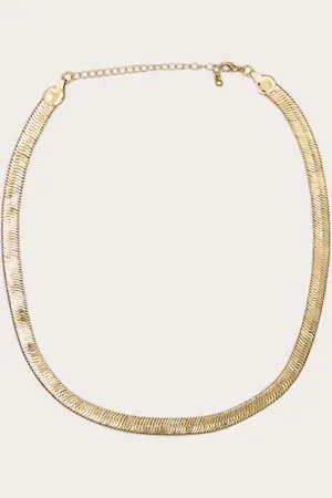 PRETTYLITTLETHING Gold Thick Snake Chain Necklace