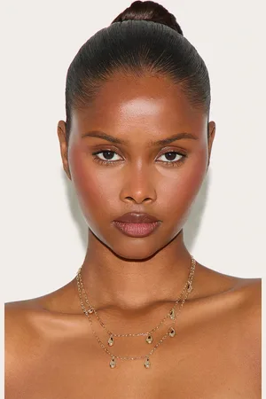 PRETTYLITTLETHING Silver Tear Drop Layered Necklace