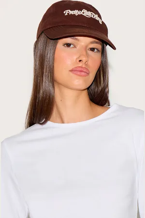 PRETTYLITTLETHING Pretty Little Thing Cream Embroidered Cap