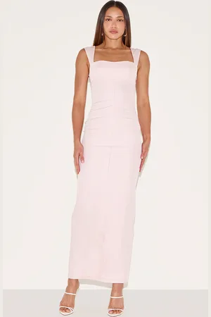 PRETTYLITTLETHING Tall Woven Bodycon Maxi Dress