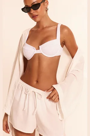 PRETTYLITTLETHING Linen Look Drawstring Beach Shorts