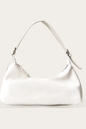 PRETTYLITTLETHING Pu Elongated Curved Shoulder Bag