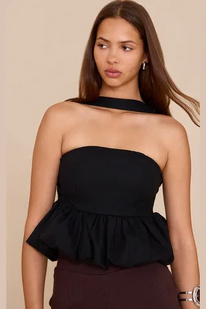 PRETTYLITTLETHING Bubble Hem Top