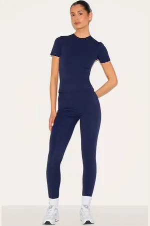 PRETTYLITTLETHING Tall Navy Sculpt High Waisted Gym Leggings