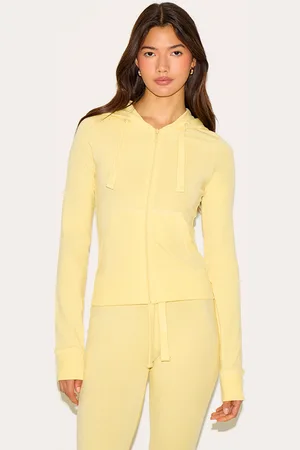 PRETTYLITTLETHING Zip Up Fitted Track Top