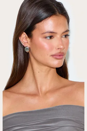 PRETTYLITTLETHING Silver Mini Pebble Stud Earring