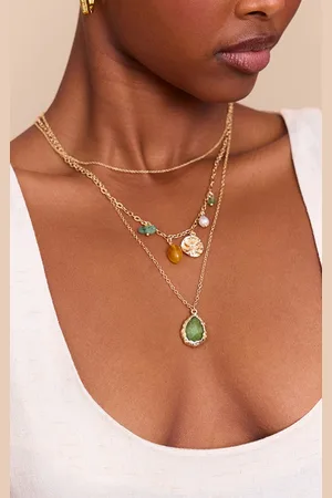 PRETTYLITTLETHING Resin Bead Pendant Necklace