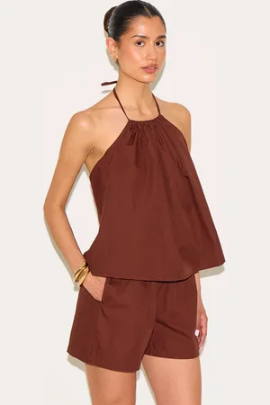 PRETTYLITTLETHING Tall Poplin Floaty Shorts