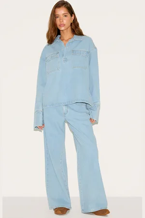 PRETTYLITTLETHING High Waist Wide Leg Jeans