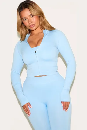 PRETTYLITTLETHING Shape Seamless Active Zip Through Jacket