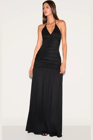 PRETTYLITTLETHING Double Layer Soft Touch Shift Hem Maxi Dress