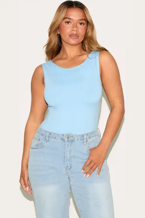 PRETTYLITTLETHING Shape Sculpt Boat Neck Sleevless Bodysuit