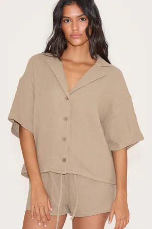 PRETTYLITTLETHING Woven Short Sleeve Shirt
