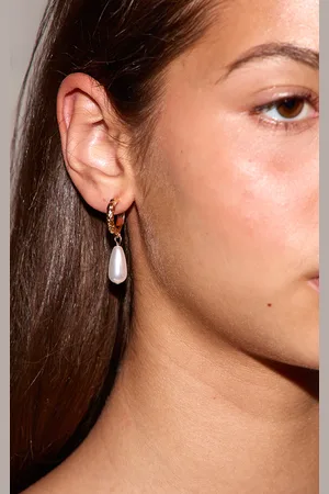 PRETTYLITTLETHING Gold Textured Statement Stud Multi-Pack Earrings