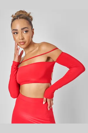 Public Desire Bardot Strappy Top Co-ord in Red