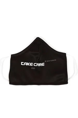 Public Desire Black Take Care Slogan Fashion Face Mask