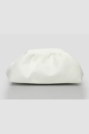 Public Desire The Project Ecru Pu Clutch Bag