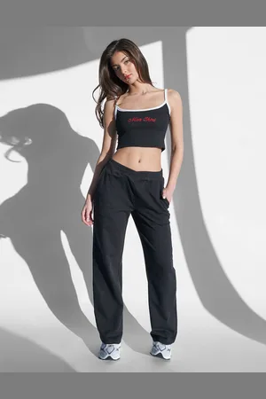 Public Desire Kaiia V Waistband Jogger Black